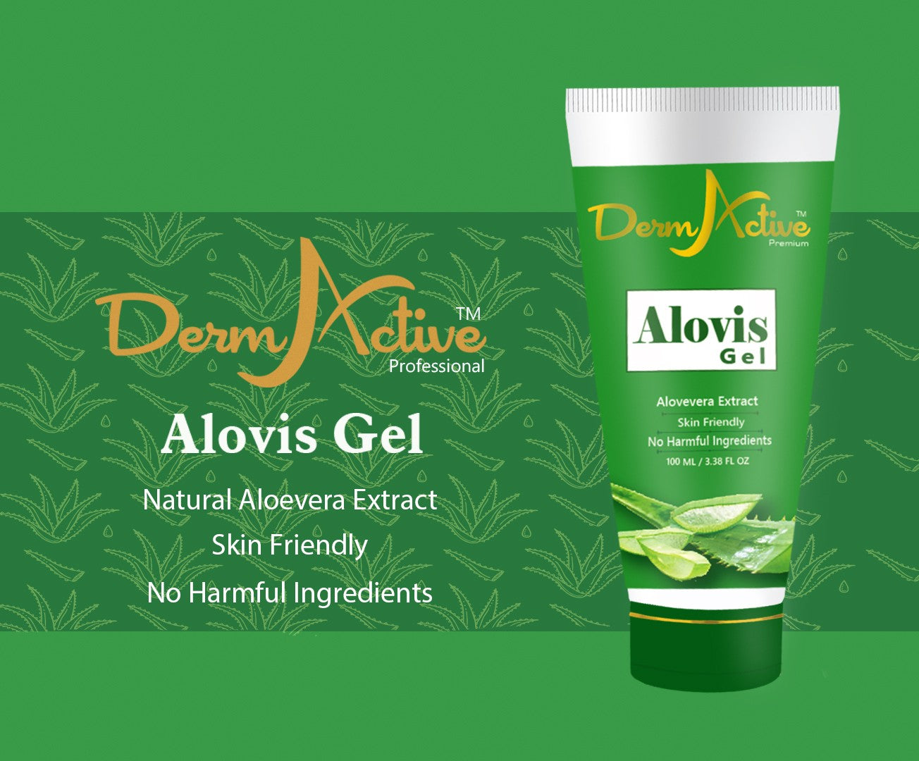 Alovis Gel Premium - 100ml | Natural Primer | Protects Skin | Reduces Inflammation | Nourishing Gel